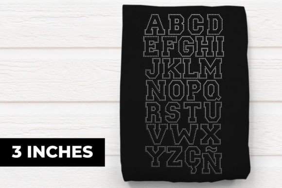 3 Inch Varsity Alphabet Rhinestone SVG Review