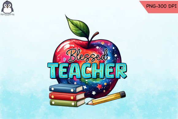Blessed Teacher Checker Design PNG Review