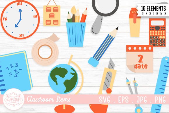 Classroom Items Clipart: An Embroidery Designer's Review
