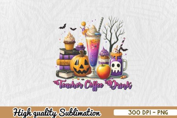 Spooky Teacher Coffee Drink PNG: An Embroidery Review