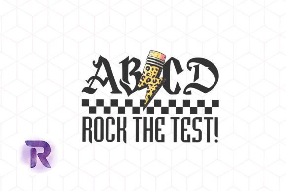 Teacher Testing Retro ABCD Rock Test PNG