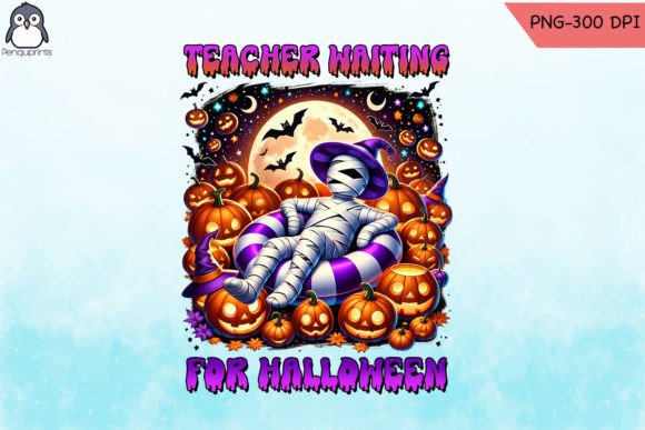 Teacher Waiting for Halloween PNG: Embroidery Review